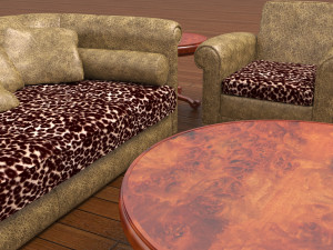 Living Room Set 3D Model