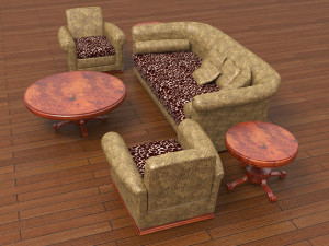 Living Room Set 3D Model