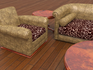 Living Room Set 3D Model
