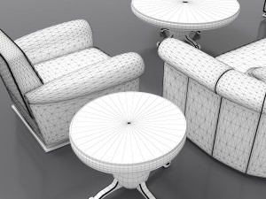Living Room Set 3D Model