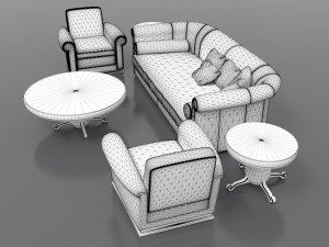 Living Room Set 3D Model