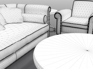 Living Room Set 3D Model