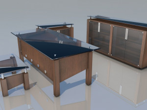 Office Set 3D Model