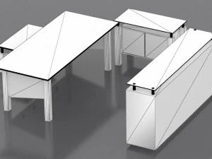 Office Set 3D Model