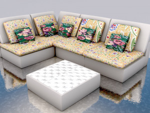 Corner Sofa Modello 3D