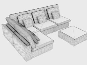 Corner Sofa 3D-Modell