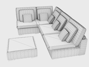 Corner Sofa 3D-Modell