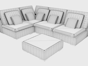 Corner Sofa 3D-Modell