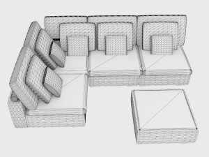 Corner Sofa 3D-Modell