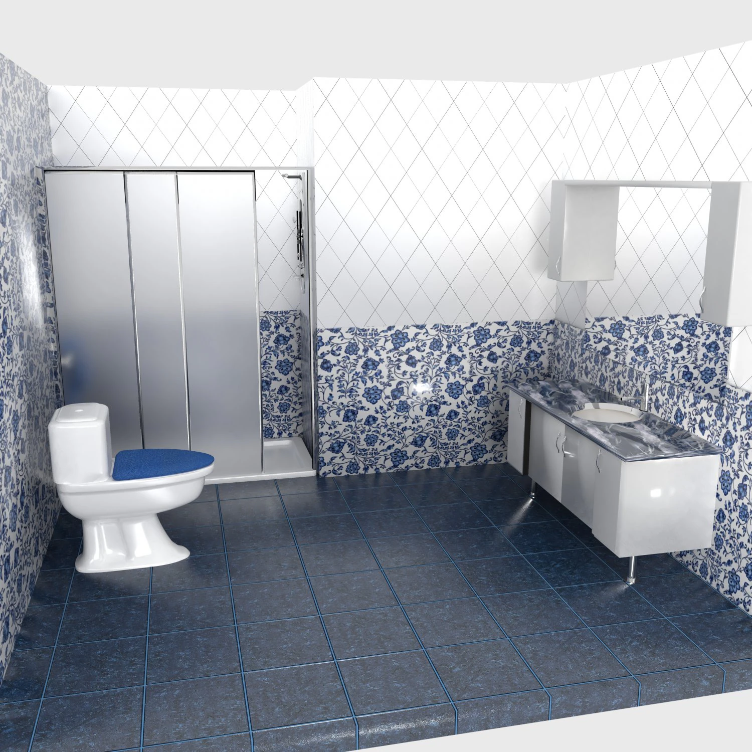 Bathroom 4K 3D Model .c4d .max .obj .3ds .fbx .stl .blend 