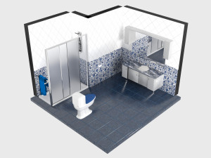 Bathroom 4K 3D Modell