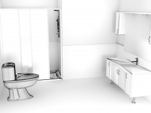 Bathroom 4K 3D Modell