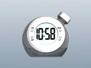 Water Powered Clock 3D Model