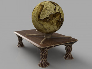 Sepia World 3D Model