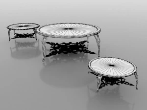 Coffee Table Set 3D Model