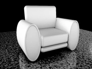 Plump Armchair 3D Model