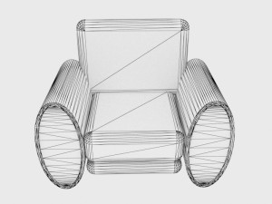 Plump Armchair Modèle 3D