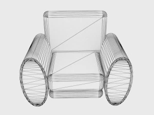 Plump Armchair 3D Model