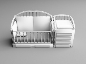 Baby Bed 3D Model