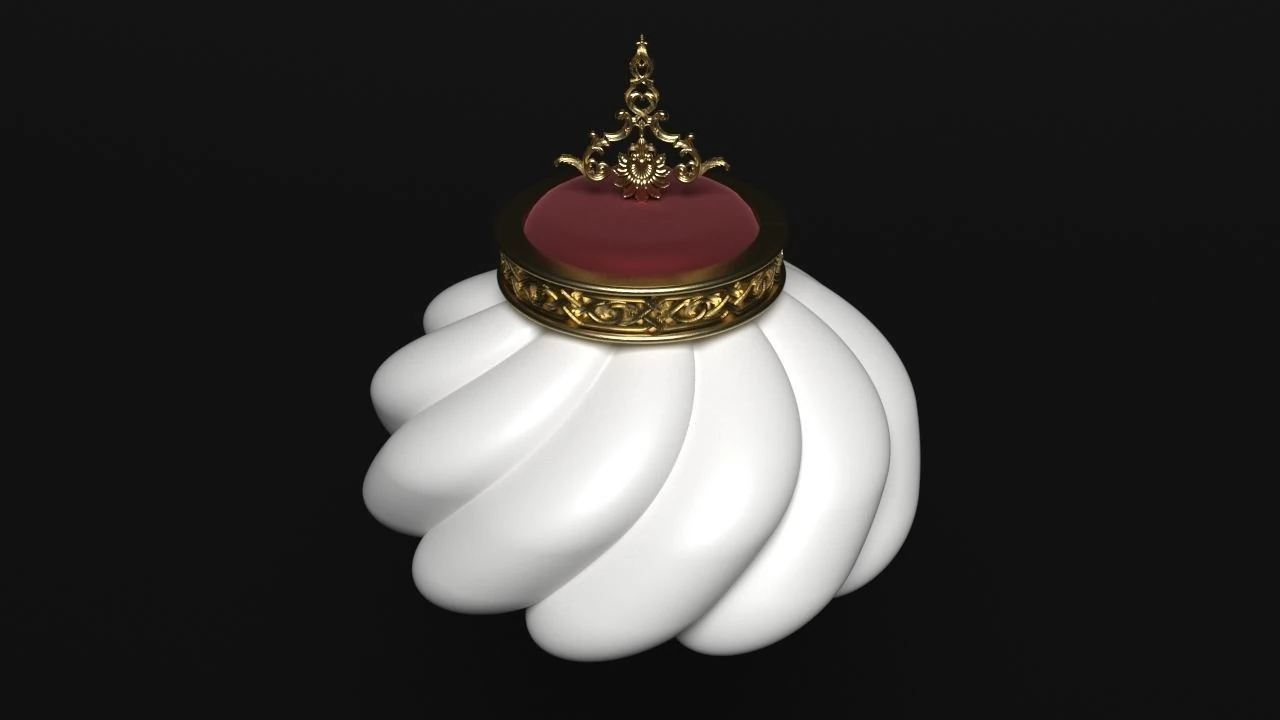 Ottoman Sultan Turban 3D Model .c4d .max .obj .3ds .fbx .stl .blend 