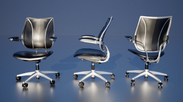 Office Chair 3 Model 3D .c4d .max .obj .3ds .fbx .stl .blend 