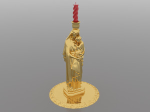 Candlestick Madonna Model 3D