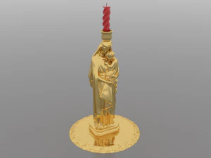 Candlestick Madonna 3D Model