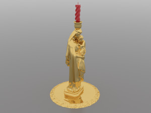 Candlestick Madonna Model 3D