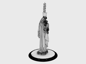 Candlestick Madonna 3D Model