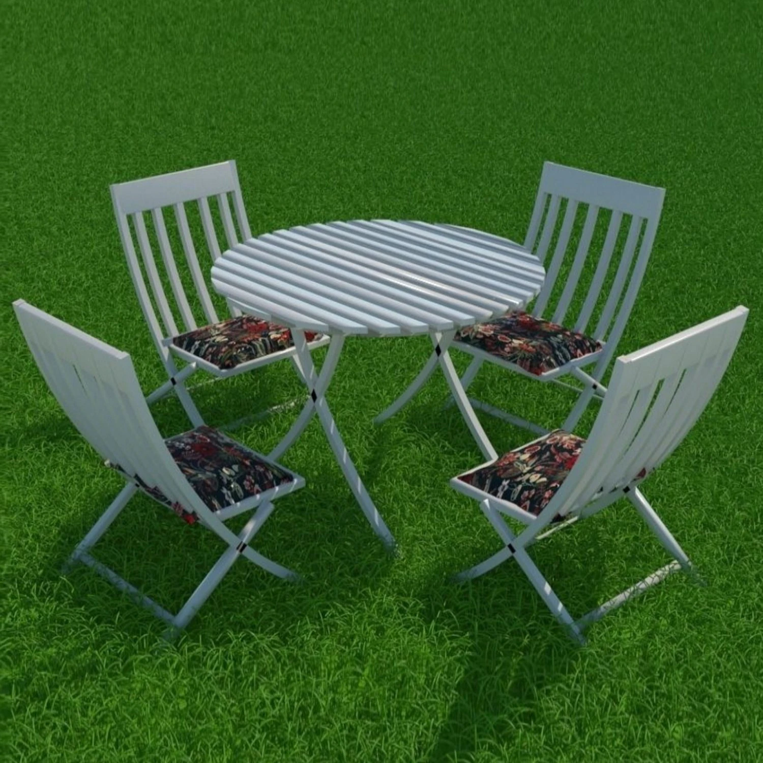 Garden Furniture 3D Model .c4d .max .obj .3ds .fbx .stl .blend 