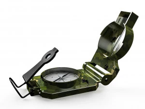 Lensatic Compass 3D Model