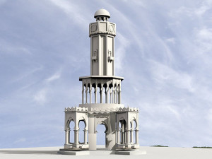 Izmir Clock Tower 3D मॉडल