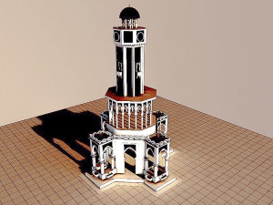 Izmir Clock Tower Modelo 3D