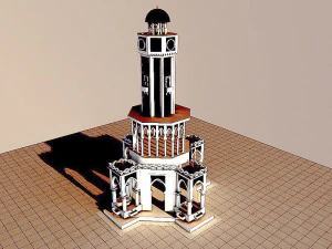 Izmir Clock Tower 3D Model