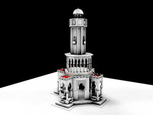 Izmir Clock Tower 3D Model