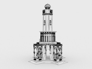 Izmir Clock Tower Modelo 3D
