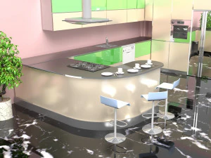 Американская Кухня 3D Модель