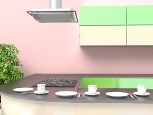 American Kitchen Model 3D