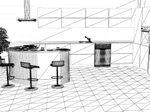 American Kitchen Model 3D