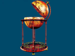World Bar Cart 3D Model
