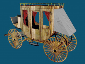 Western Wagon Modelo 3D