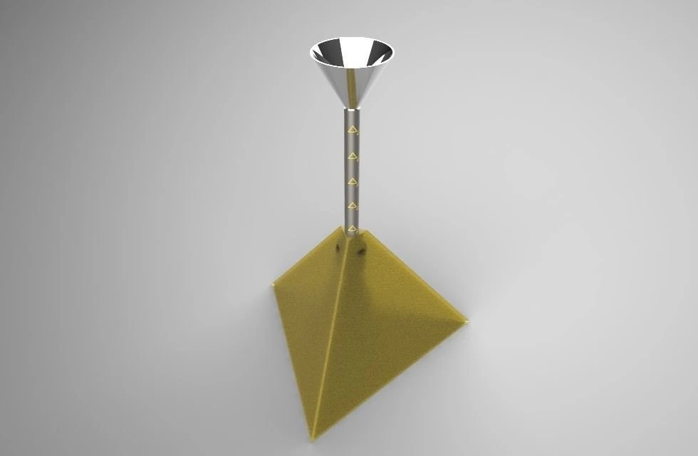 Pyramid Lamp 3D Model .c4d .max .obj .3ds .fbx .stl .blend 