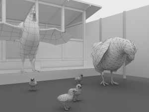 Chicken Coop 3D Model