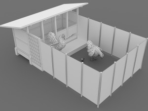Chicken Coop 3D Model