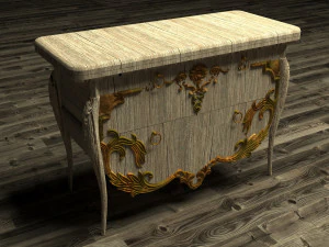 Antieke kist 3D Model