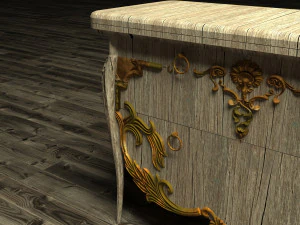 Antique Chest 3D Model