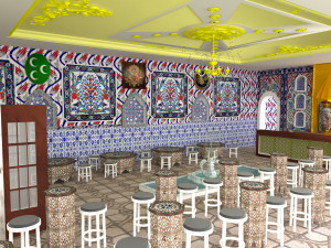 Ottoman Restaurant 4K Modelo 3D