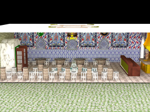 Ottoman Restaurant 4K 3D Model