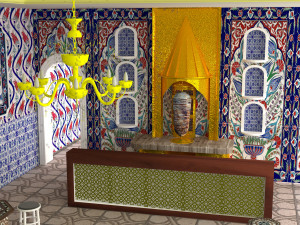 Ottoman Restaurant 4K 3D Model