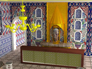 Ottoman Restaurant 4K 3D Model
